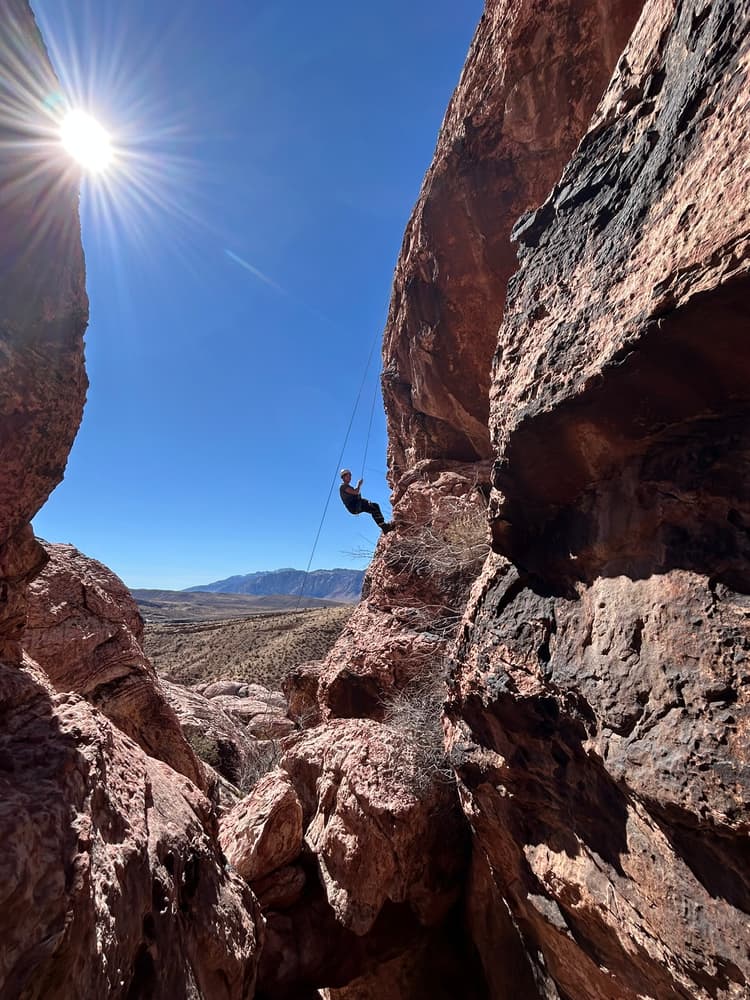 Climbing in Red Rock